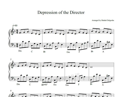 نت پیانو depression of the director