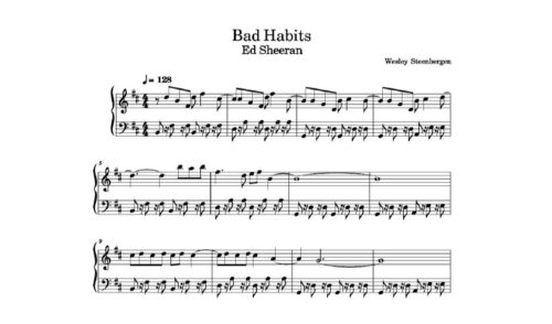 نت پیانو bad habits