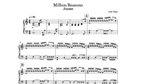 نت پیانو million reasons