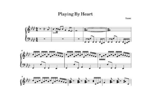 نت پیانو playing by heart