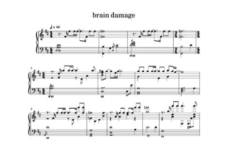 نت پیانو brain damage