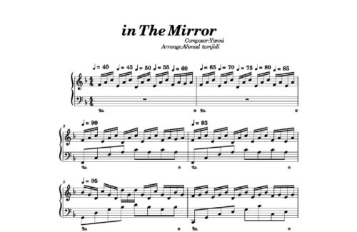 نت پیانو in the mirror