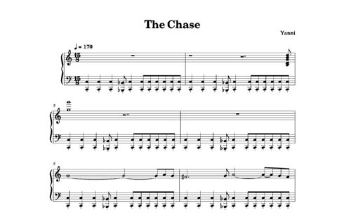 نت پیانو the chase