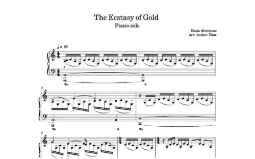 نت پیانو the ecstasy of gold