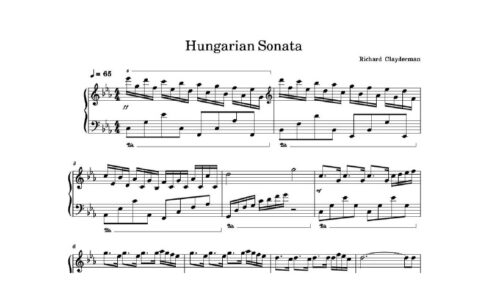 نت پیانو hungarian sonata