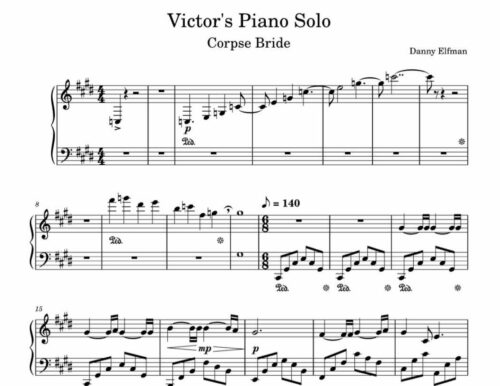 نت پیانو victor's piano solo
