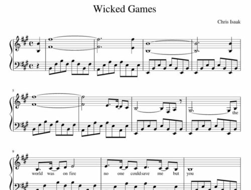 نت پیانو wicked games