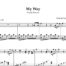 نت پیانو my way از frank sinatra