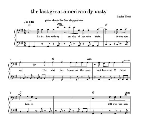 نت پیانو the last great american dynasty