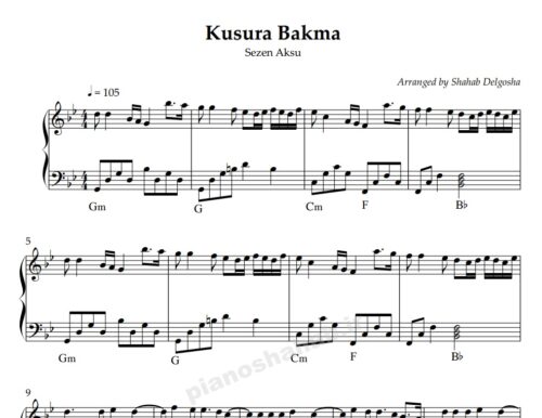 نت پیانو kusura bakma
