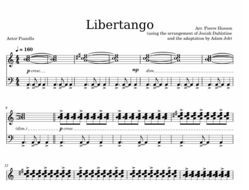 نت پیانو Libertango