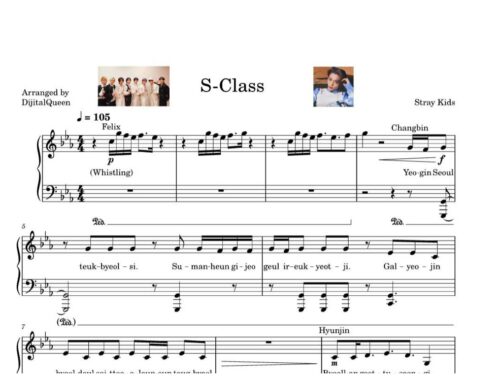 نت پیانو s class