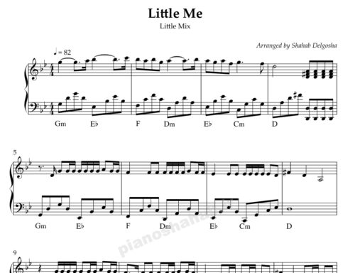 نت پیانو Little Me